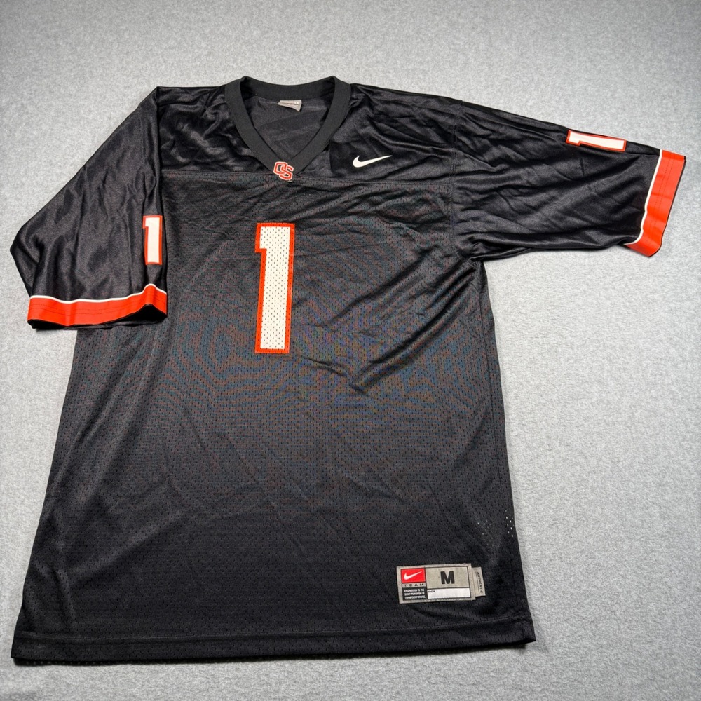 Nike Team Oregon State Beavers Jersey Mens Medium Black Football Number 1 OS